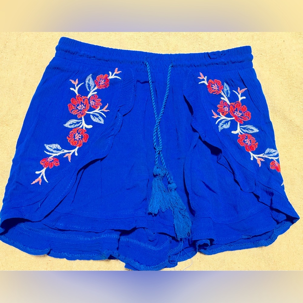 Bohemian Blue Shorts Woman’s Small Xileration Dress Skort